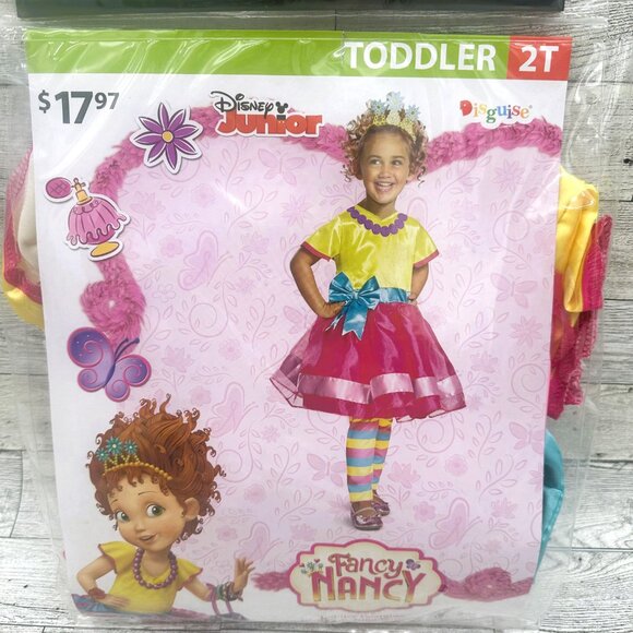 NWT Disney Junior Disguise Fancy Nancy Toddler Size 2T Halloween Costume - Picture 2 of 3